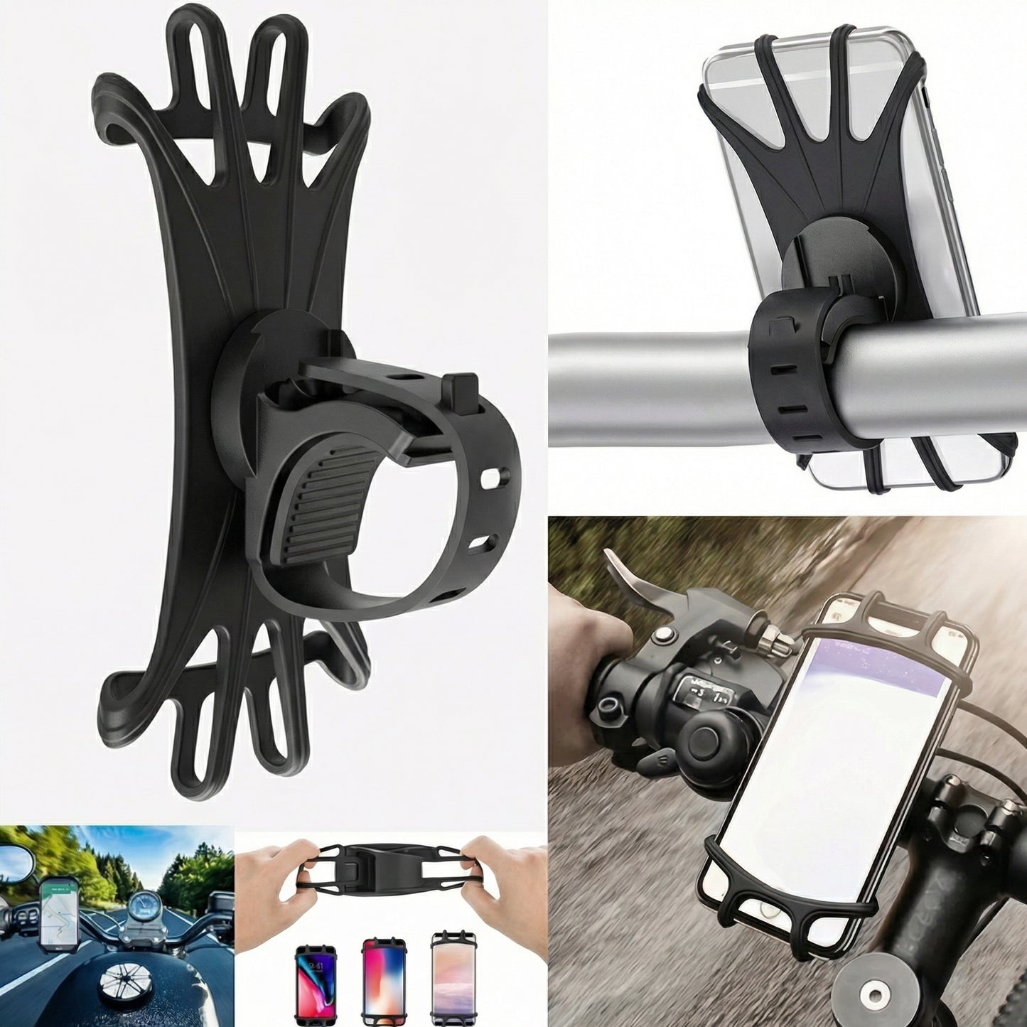 Suport Rotativ 360° pentru Telefon la Bicicletă