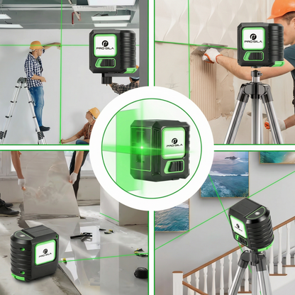 Auto-Nivelantă cu Laser Verde pe 2 Axe