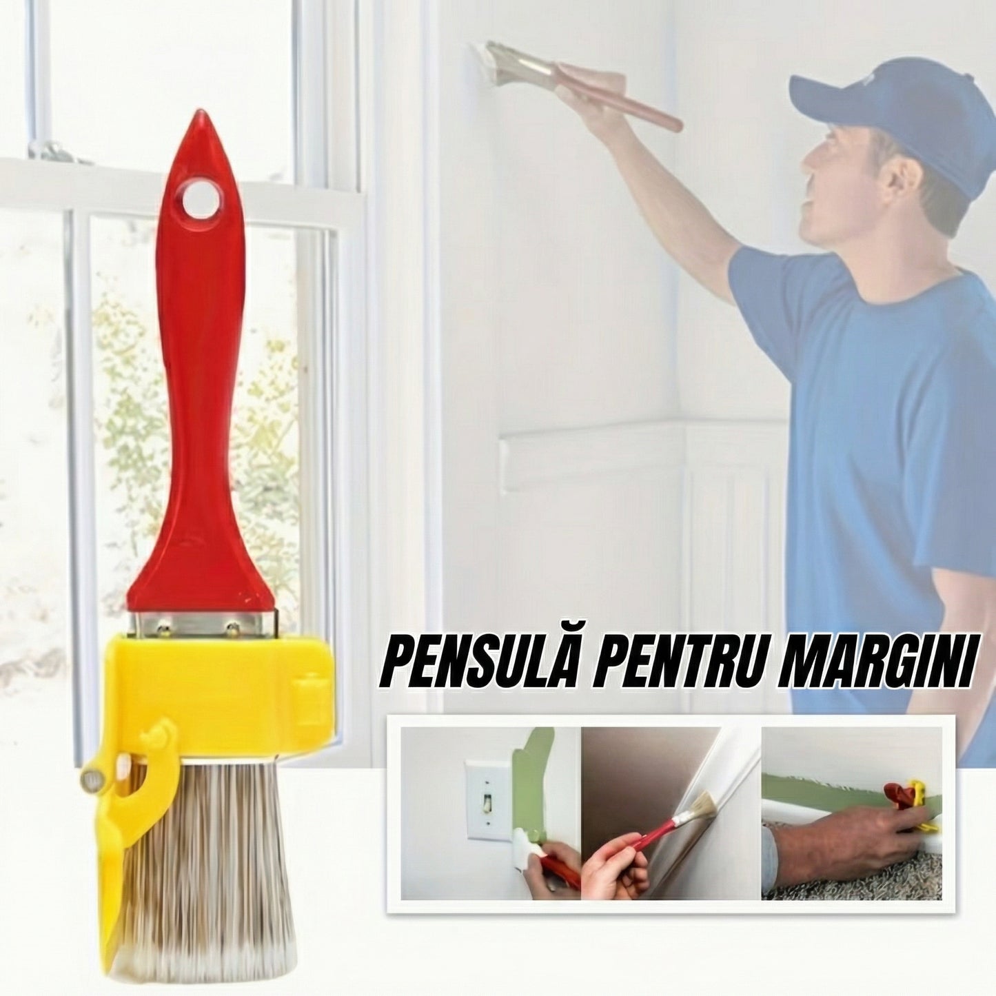 Pensulă cu Separator Precis pentru Finisarea Vopselei