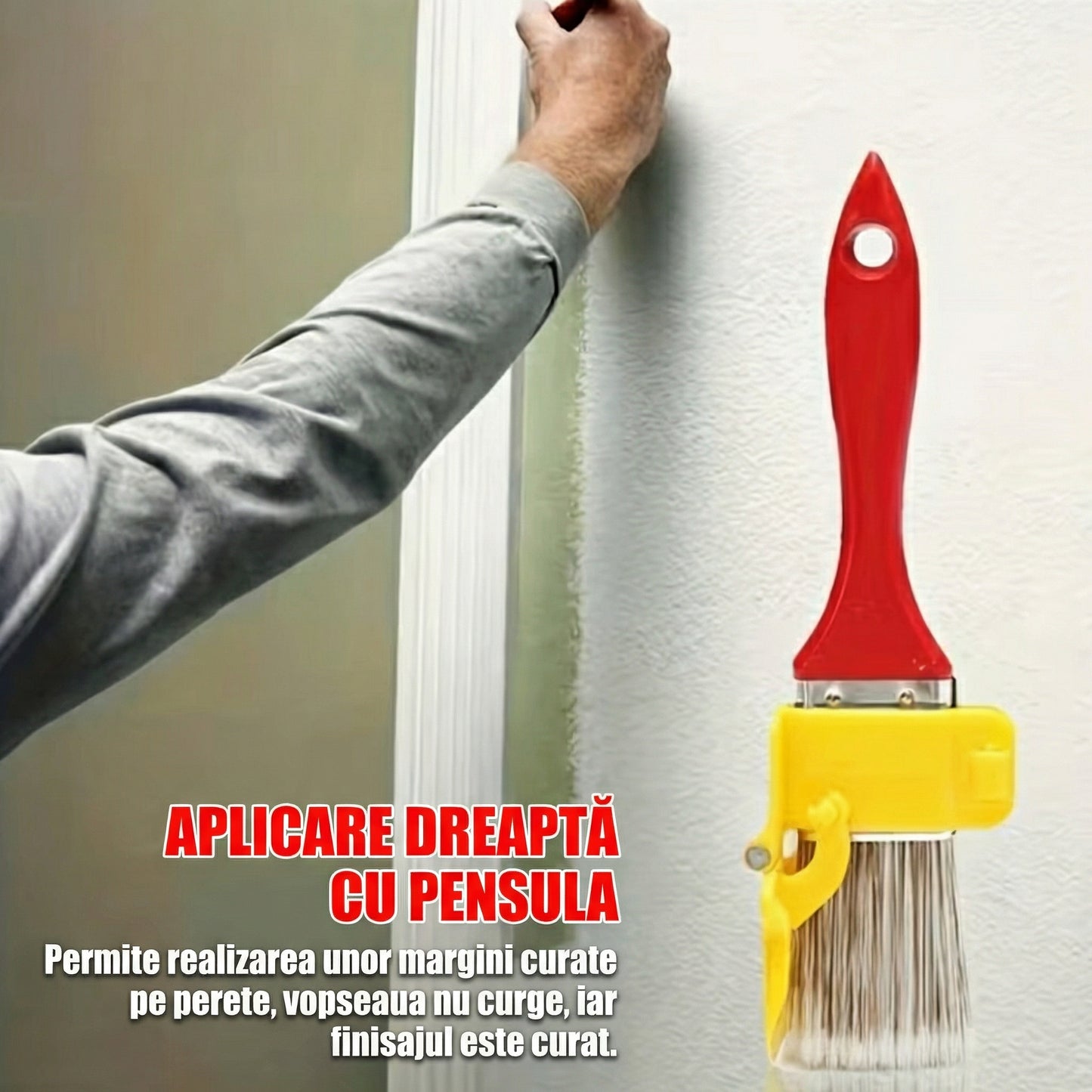 Pensulă cu Separator Precis pentru Finisarea Vopselei