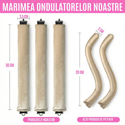 Set de 3 Ondulatoare Moi + CADOU Eșarfă