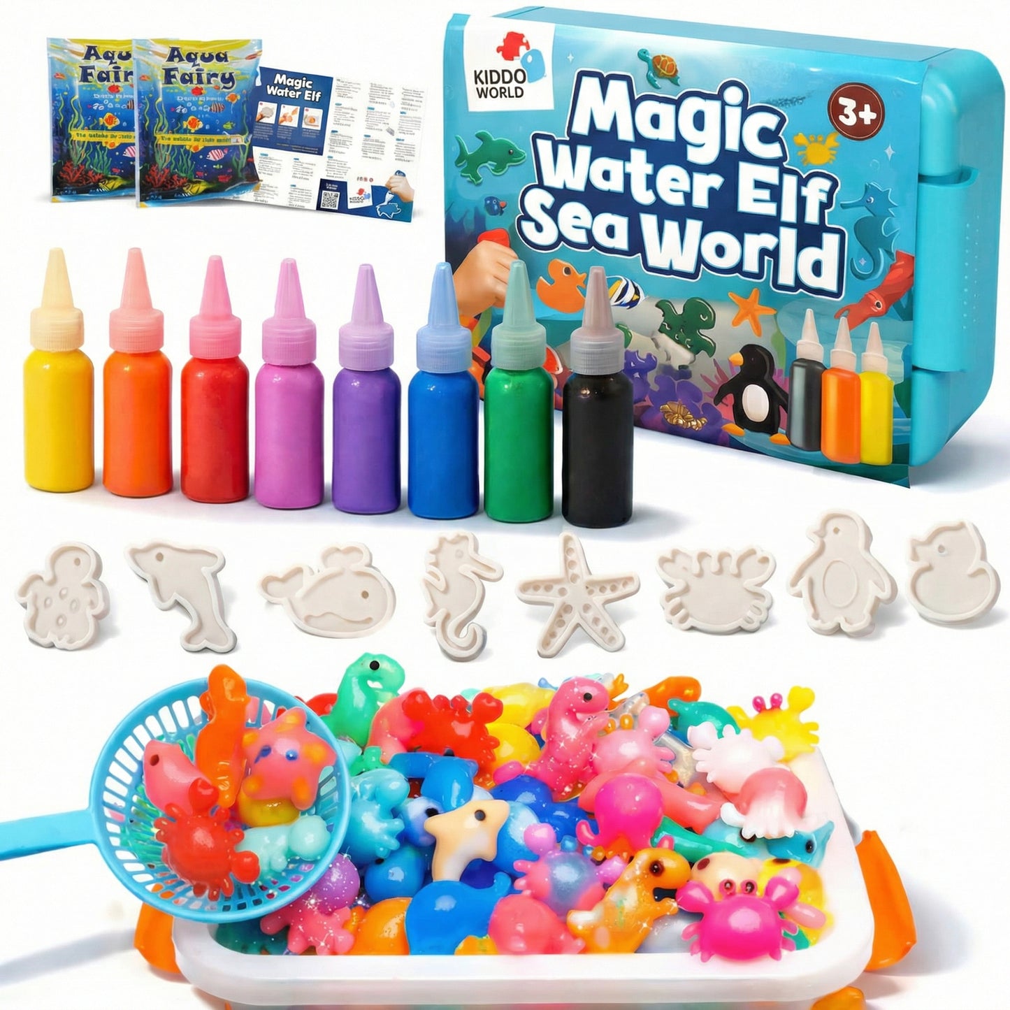 Set Creativ de Geluri cu Figurine Marine