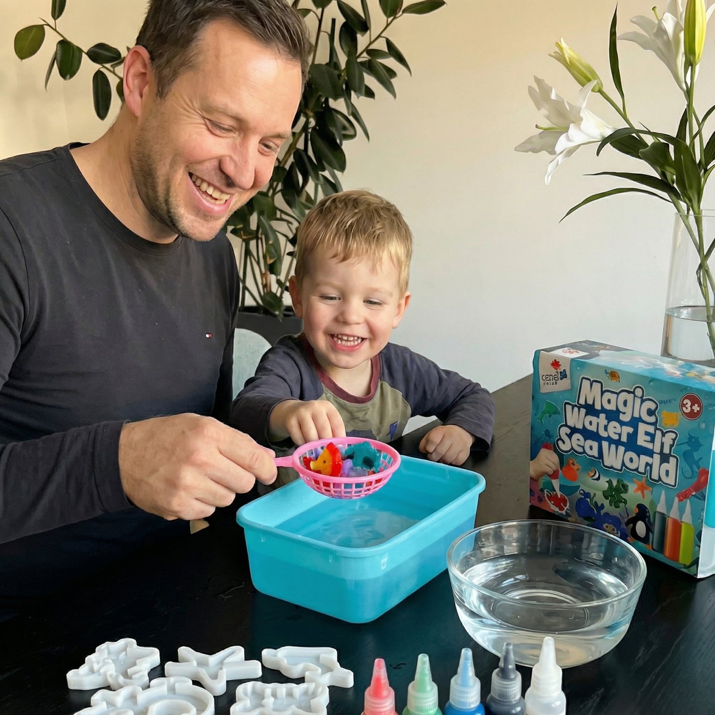 Set Creativ de Geluri cu Figurine Marine