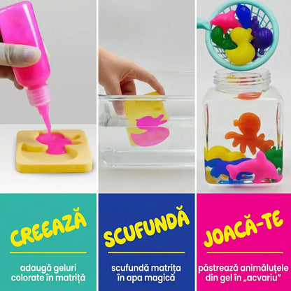 Set Creativ de Geluri cu Figurine Marine