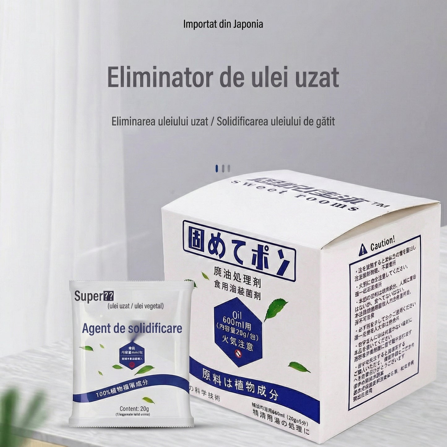 Solidificator Ulei Uzat de Bucătărie