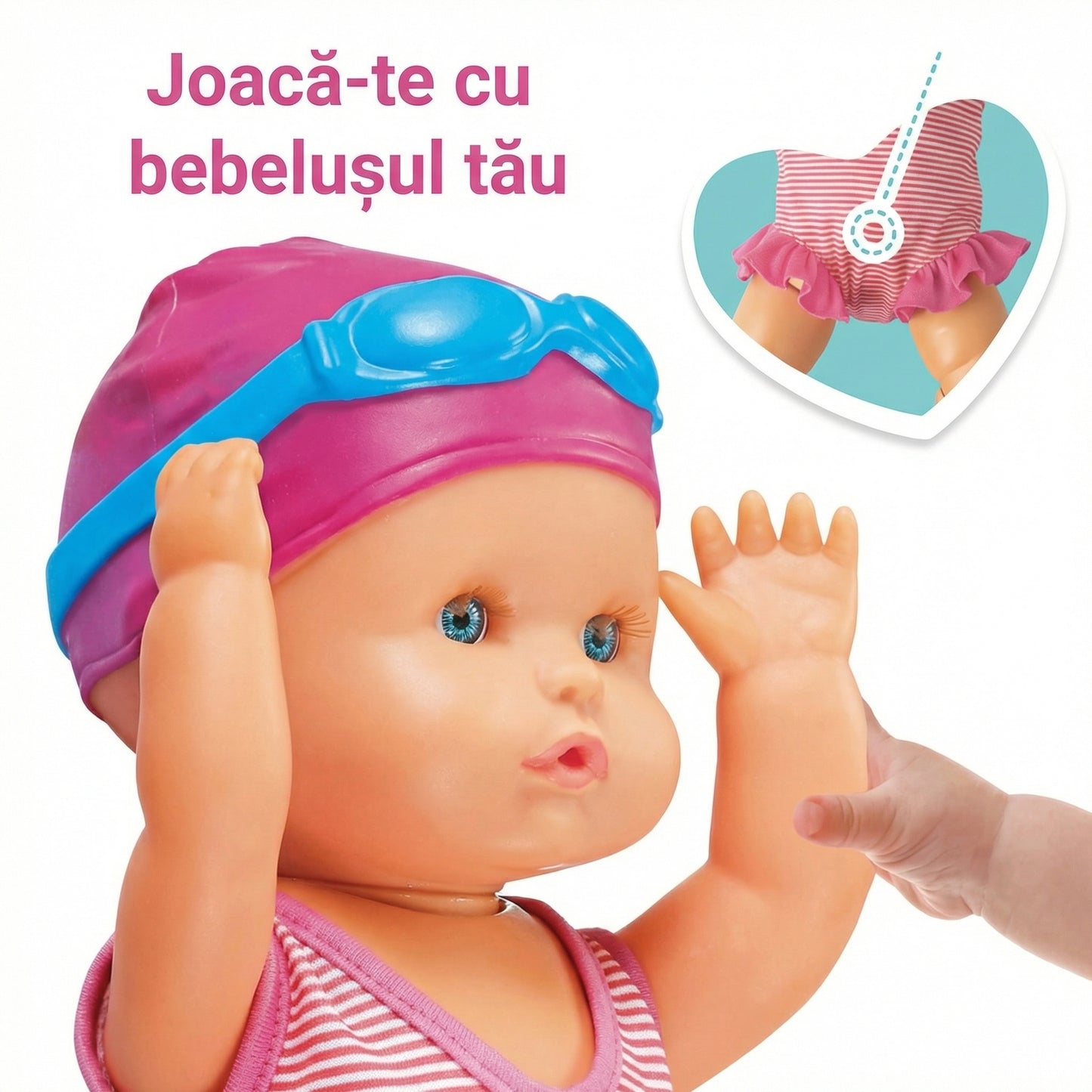 Păpușă Înotătoare pentru Baie și Piscină