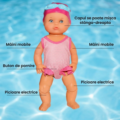 Păpușă Înotătoare pentru Baie și Piscină