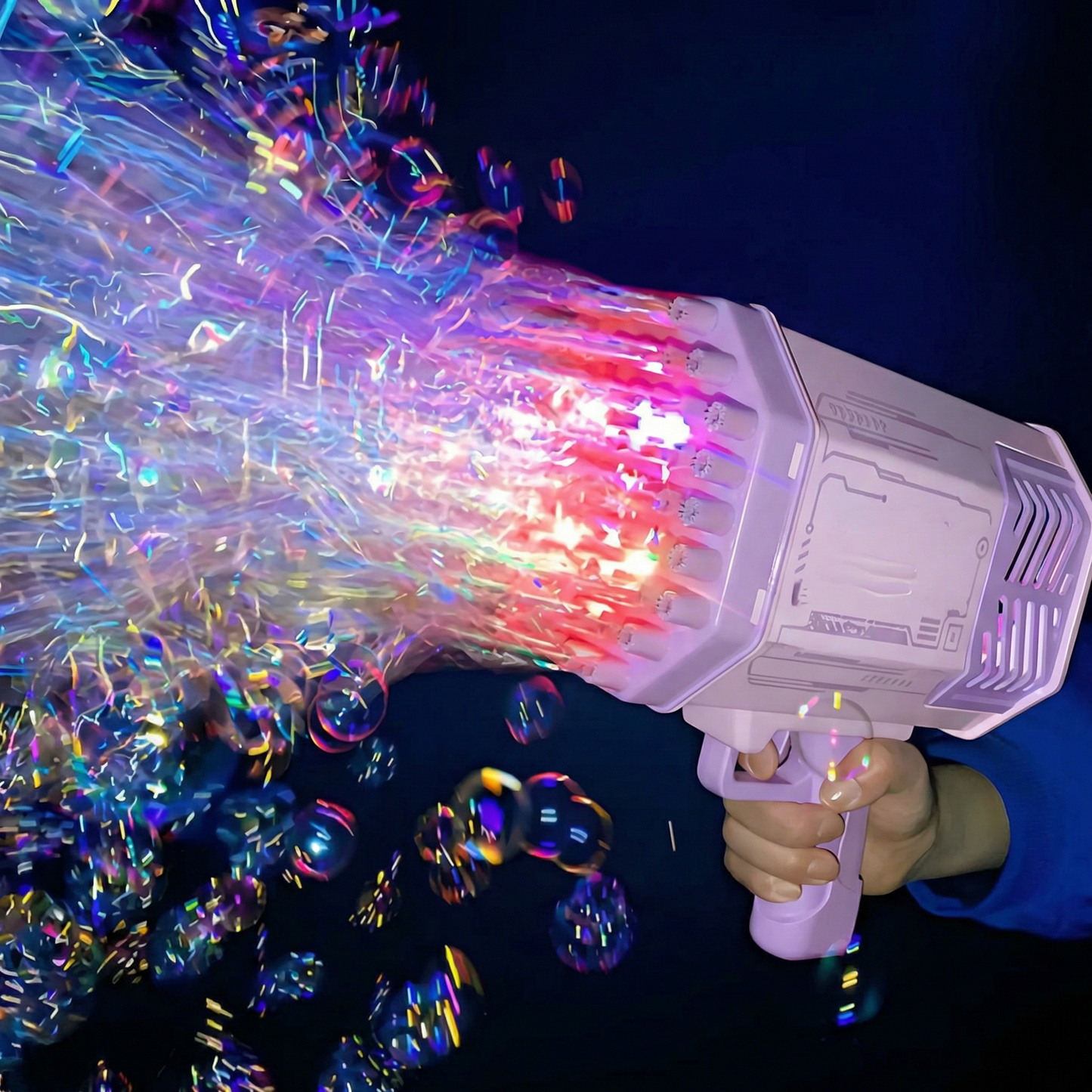 Pistol cu Bule cu 69 de Orificii și Lumini LED