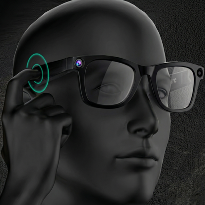 Ochelari Inteligenți 2025, cu Cameră 4K, Baterie 220 mAh, Funcții AI, pentru Apeluri Telefonice, Muzică și ChatGPT