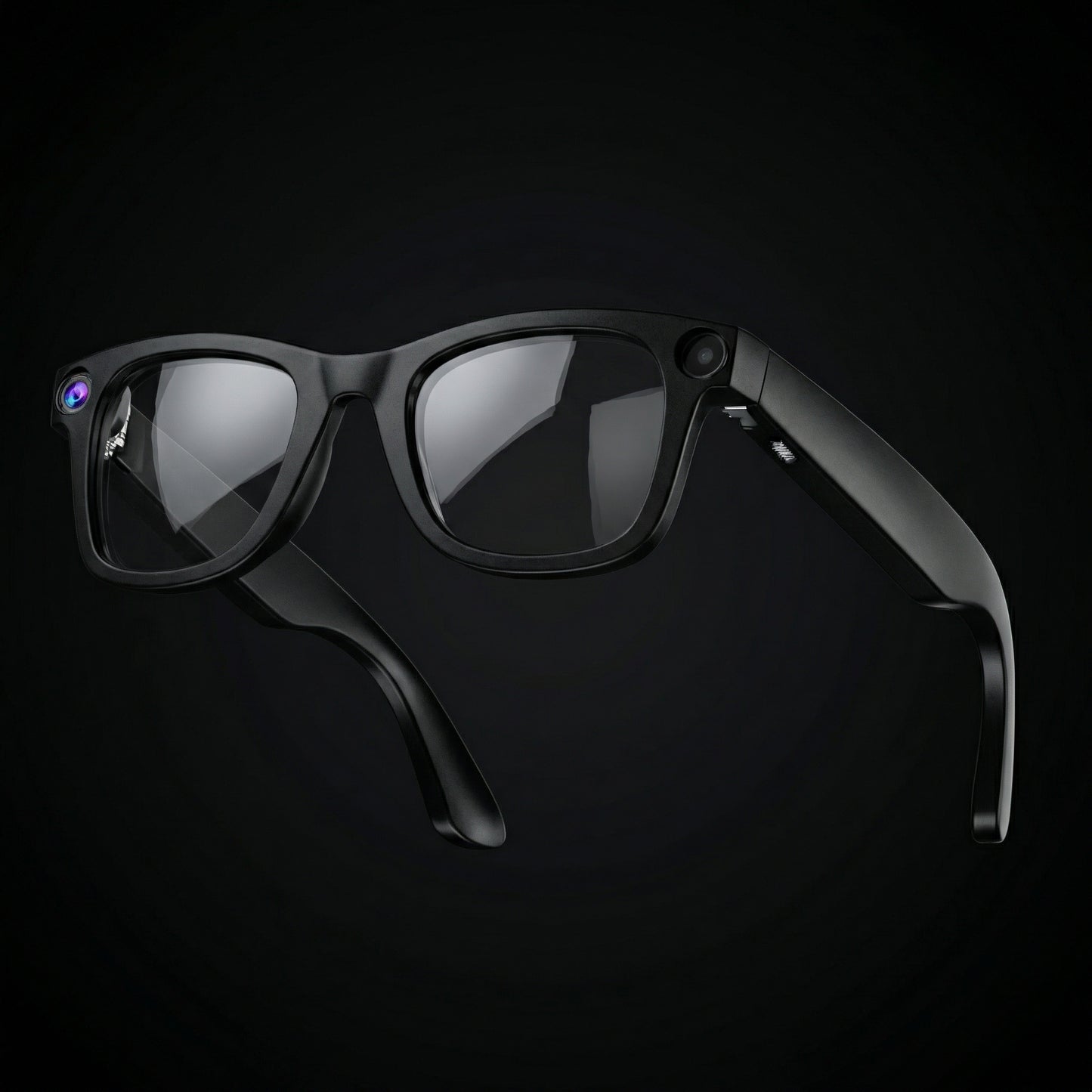 Ochelari Inteligenți 2025, cu Cameră 4K, Baterie 220 mAh, Funcții AI, pentru Apeluri Telefonice, Muzică și ChatGPT