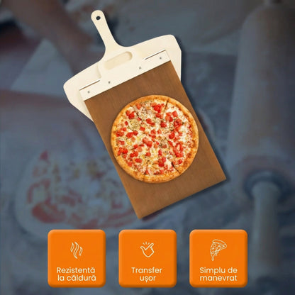 Paletă Glisantă pentru Pizza și Produse de Patiserie, Perfectă pentru Transferul Aluatului