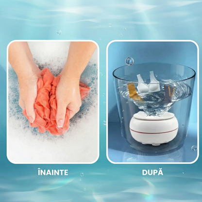 Mini Mașină de Spălat Compactă și Portabilă cu Ultrasunete, Pentru Rufe și Vase