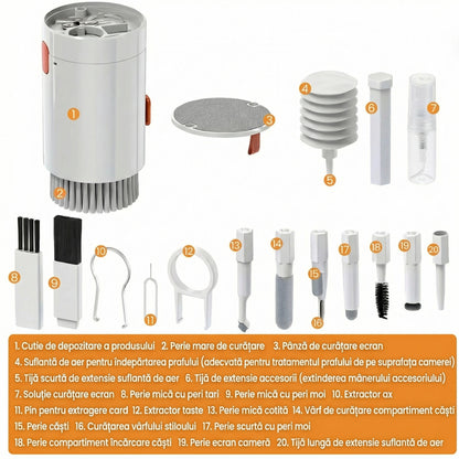 Set Multifuncțional de Curățare 9 în 1
