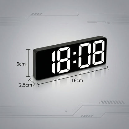 Ceas cu Alarmă Digitală Creativ cu Oglindă