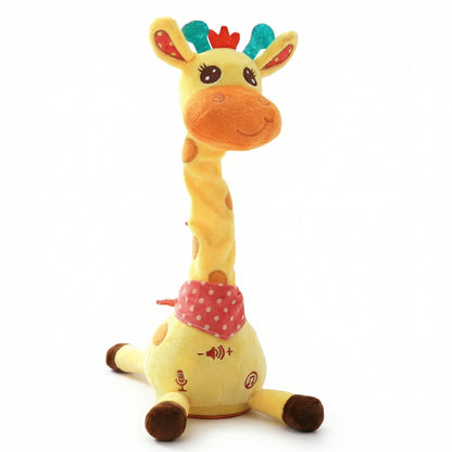 Girafa Dansatoare - Girafă de Pluș Interactivă, Cântă 60 de Cântece, Dansează pe Ritm, Repetă Cuvintele