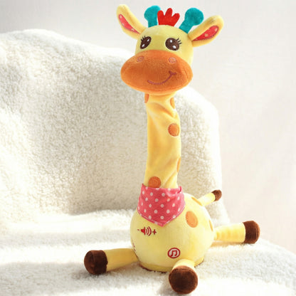 Girafa Dansatoare - Girafă de Pluș Interactivă, Cântă 60 de Cântece, Dansează pe Ritm, Repetă Cuvintele