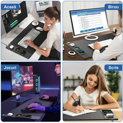 MousePad Mutifuncțional cu Încărcare Magnetică Wireless
