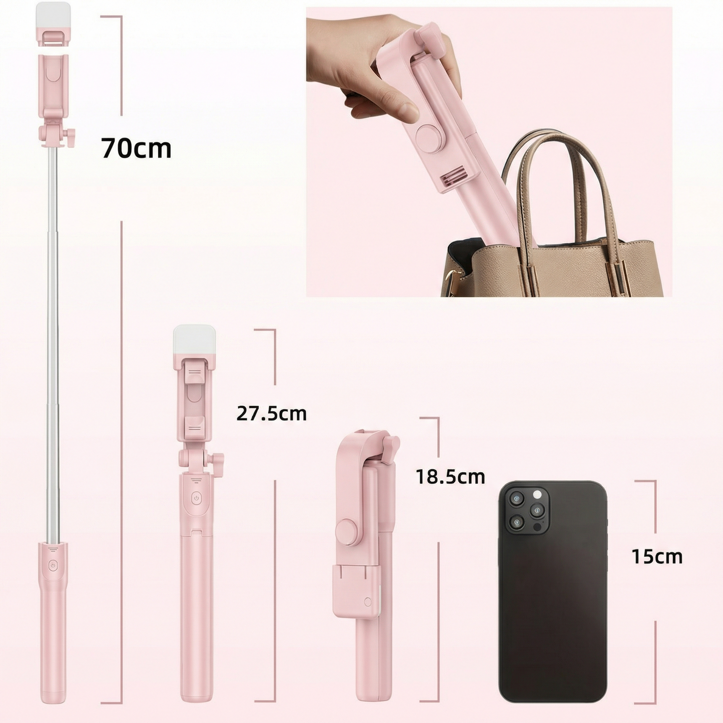 Trepied 2 în 1 pentru Telefon