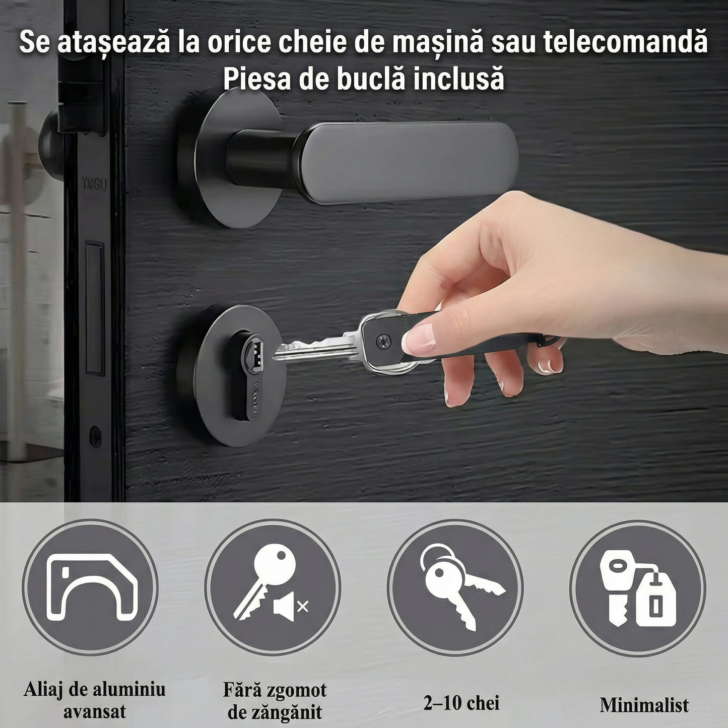 Organizator Multifuncțional pentru Chei din Metal