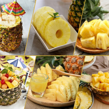 Curățător și Tăietor de Ananas din Oțel Inoxidabil