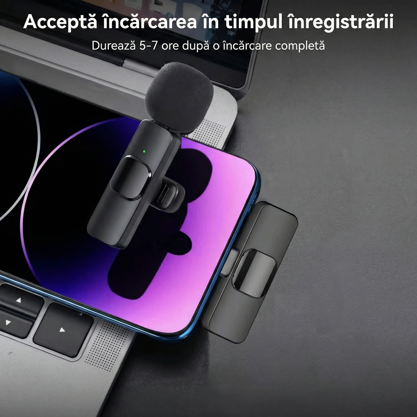Microfon Portabil cu Funcție de Conectare prin USB