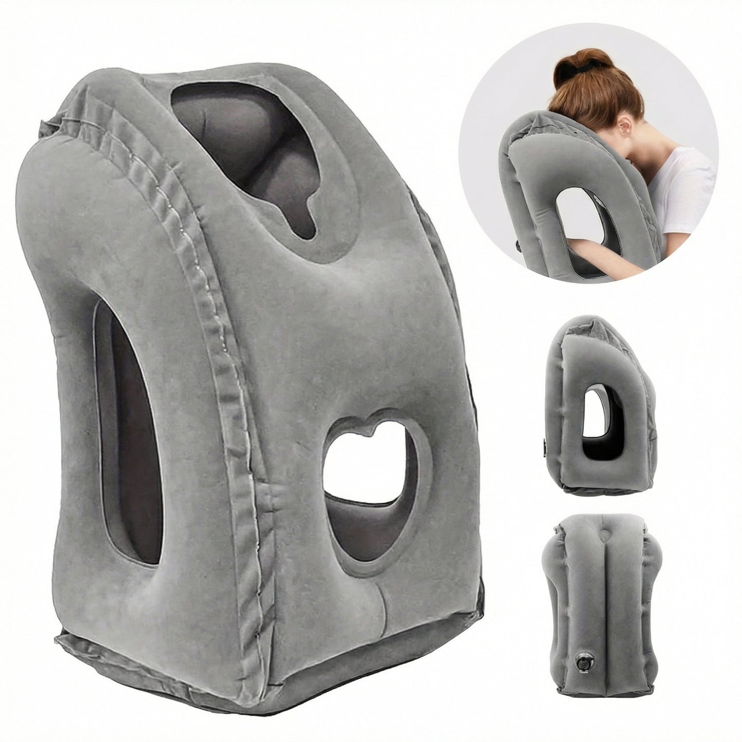 Pernă Ergonomică Gonflabilă pentru Călătorii