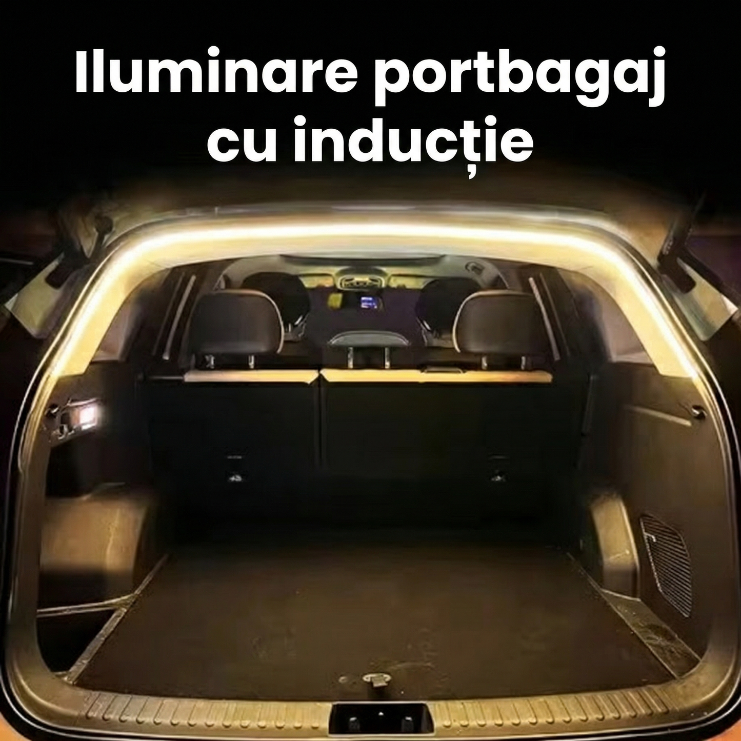 Bandă LED pentru Mașină de 2M cu 3 Variante de Culori