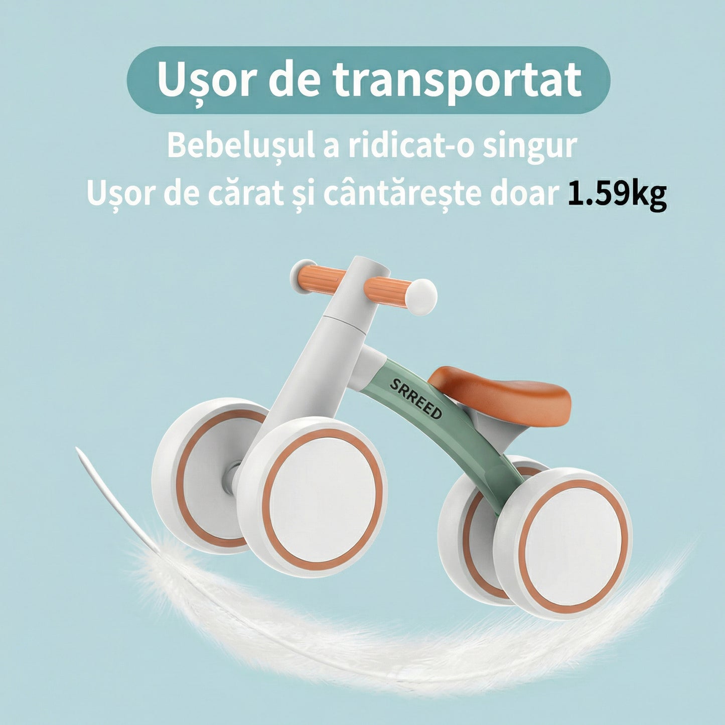 Bicicletă pentru Copii pe 4 Roți