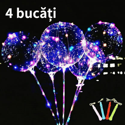 Set 4 Baloane cu LED pentru Petrecere