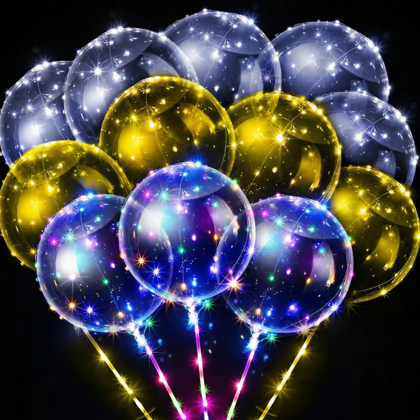 Set 4 Baloane cu LED pentru Petrecere