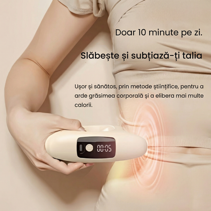 Pistol de Masaj Toroidal Portabil, 8 Tipuri de Moduri de Vibratie, Masaj Sportiv Electric