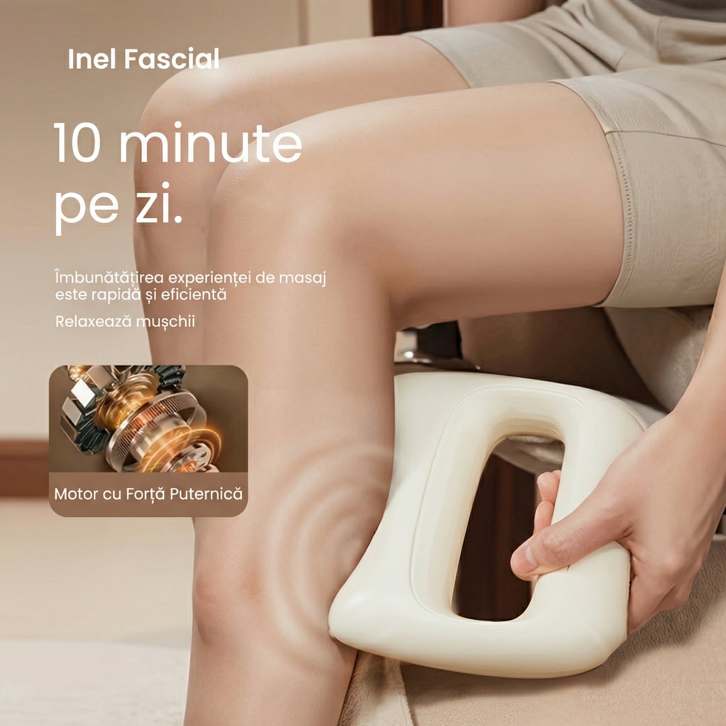 Pistol de Masaj Toroidal Portabil, 8 Tipuri de Moduri de Vibratie, Masaj Sportiv Electric