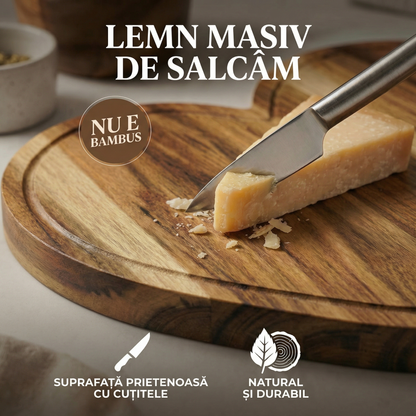 Set Tocător din Lemn în Formă de Inimă