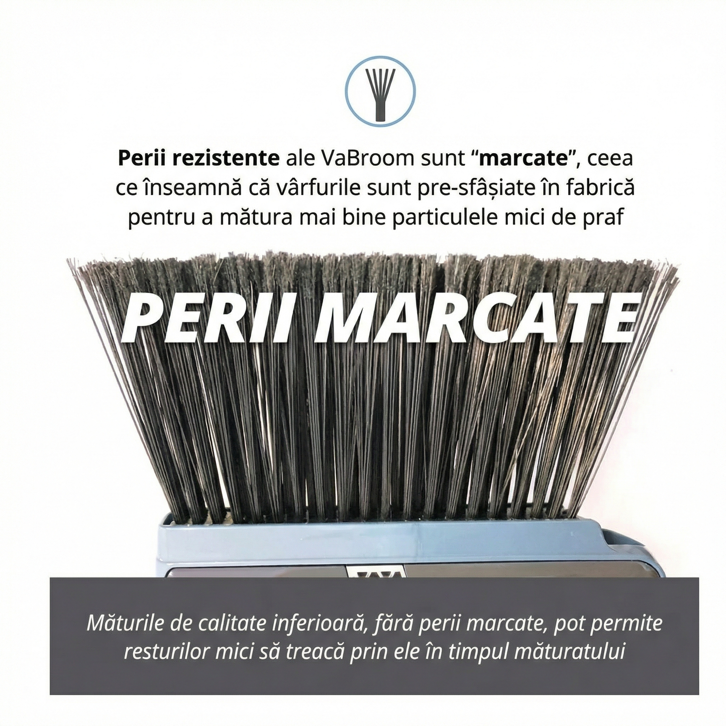 Mătură 2 în 1 cu Aspirator Inclus