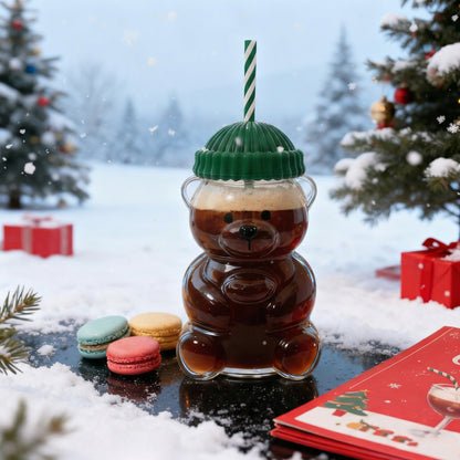Cană Drăguță cu Ursuleț și Pai 1000ml