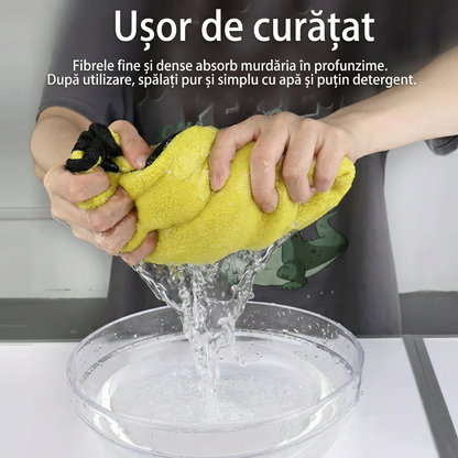 Set Lavete Auto din Microfibră 30×30 / 60 cm pentru Spălarea și Uscarea Mașinii, cu Margini Cusute