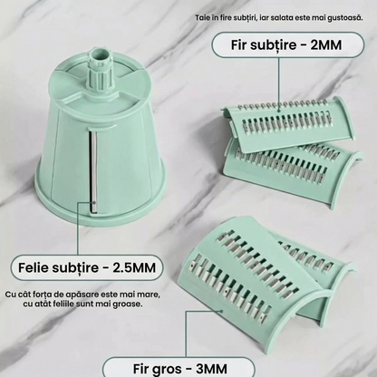 Razatoare de Legume cu Mandolina, 5 Lame Interschimbabile