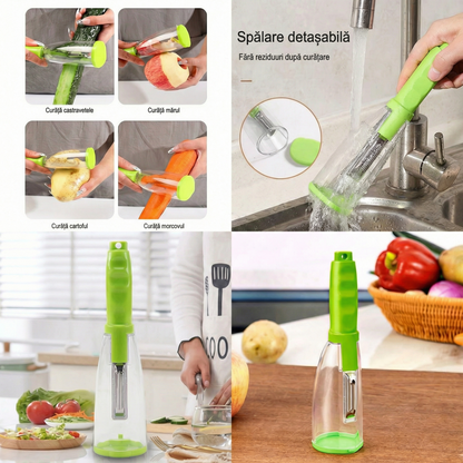 Curățător de Legume cu Recipient Integrat