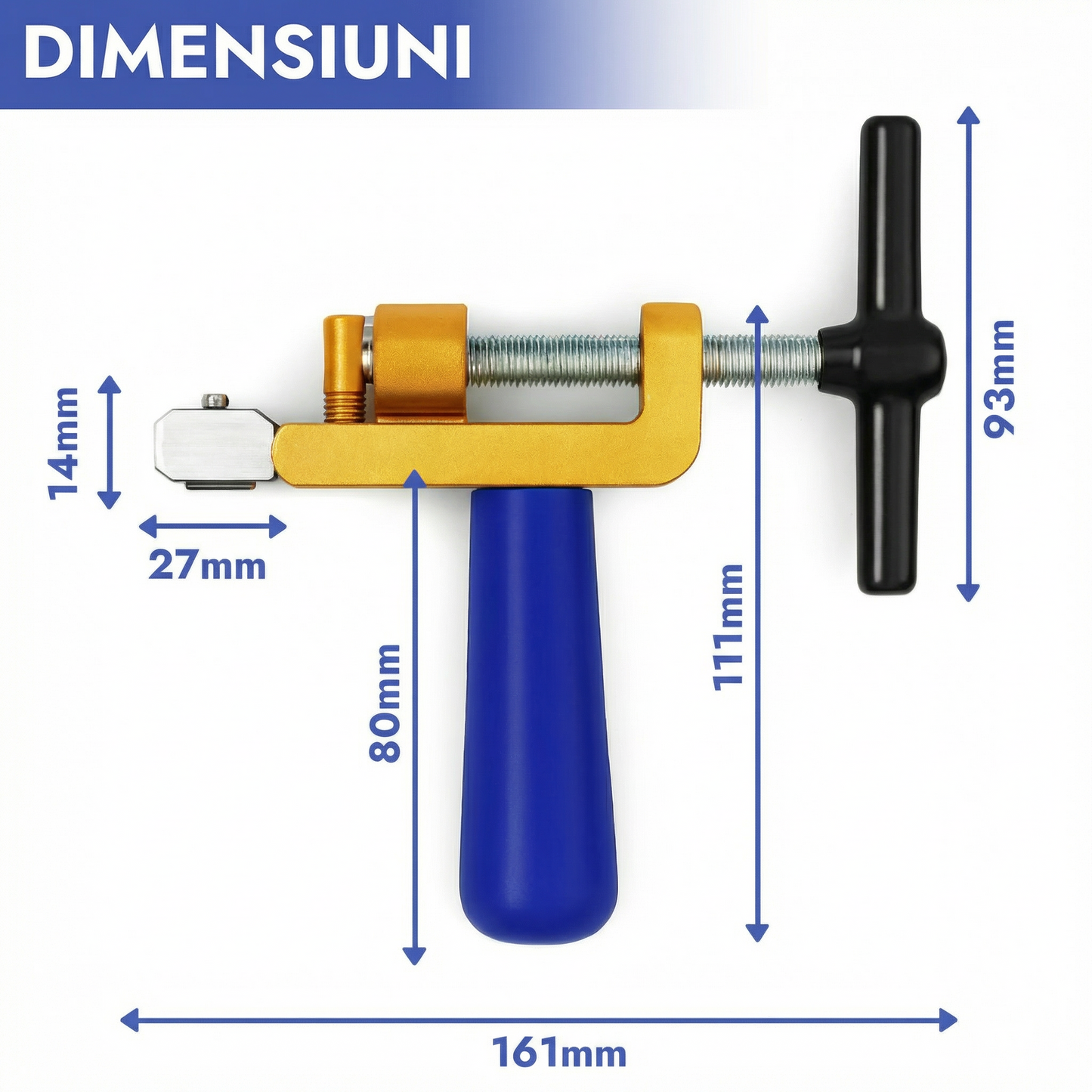 Instrument 2 în 1 Pentru Tăierea Gresiei și Sticlei, Ușor de Folosit, Precizie Ridicată, Ideal pentru Acasă