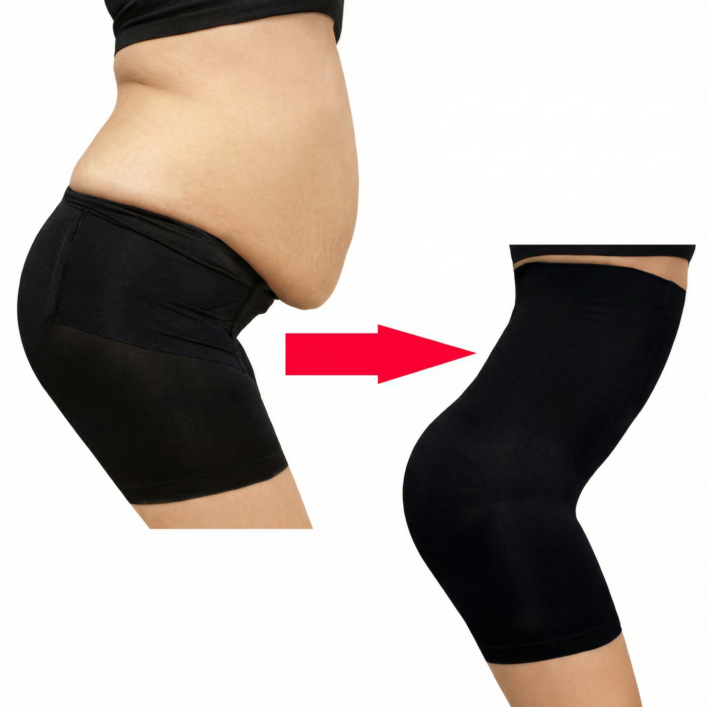 Pantaloni Scurți Modelatori cu Talie Înaltă pentru Femei
