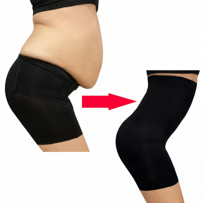 Pantaloni Scurți Modelatori cu Talie Înaltă pentru Femei
