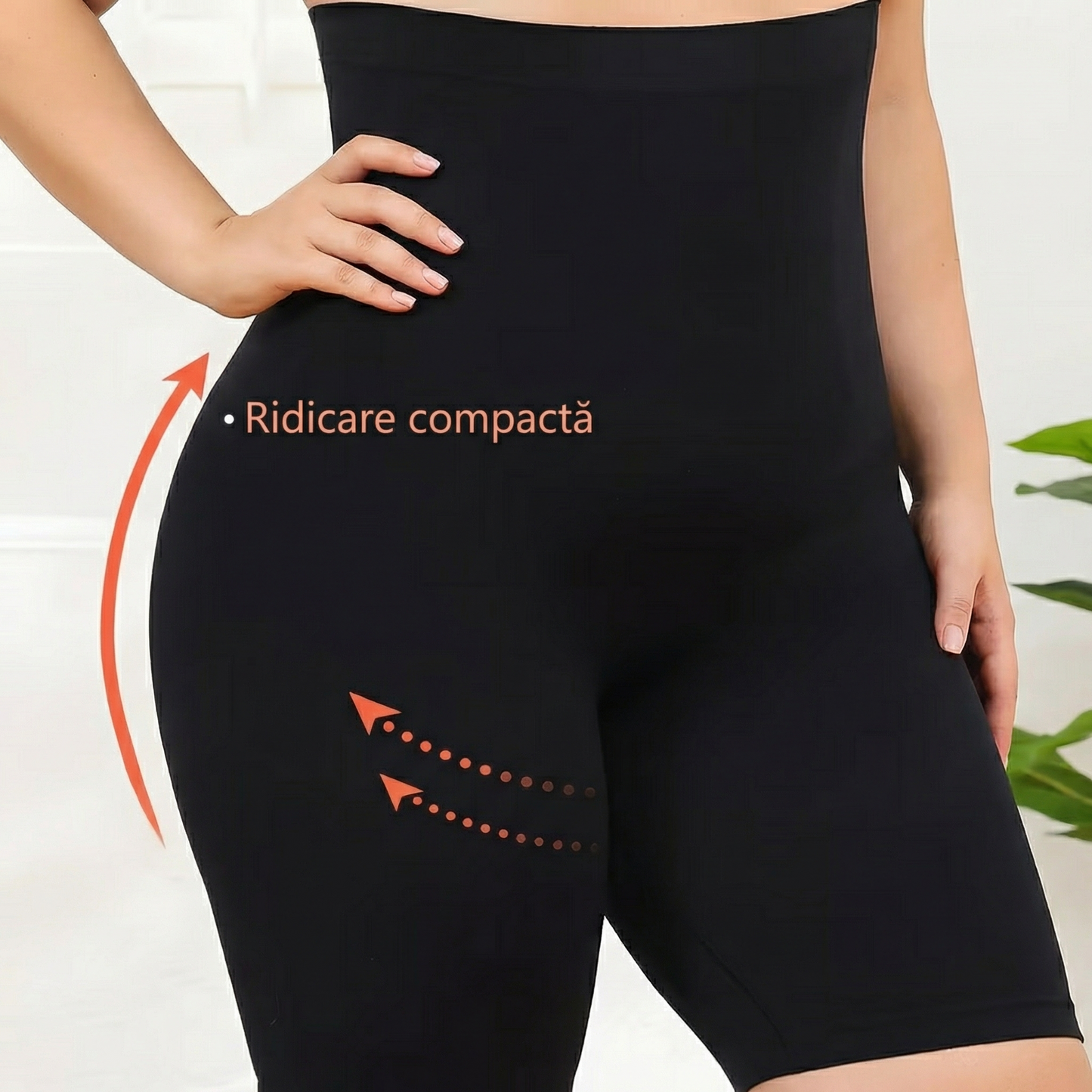 Pantaloni Scurți Modelatori cu Talie Înaltă pentru Femei