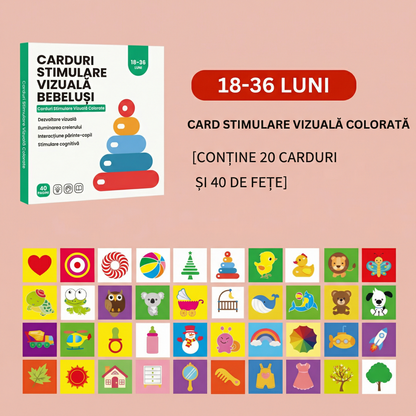 Carduri de Stimulare Vizuală pentru Bebeluși - pentru Învățare Timpurie și Dezvoltare Cognitivă