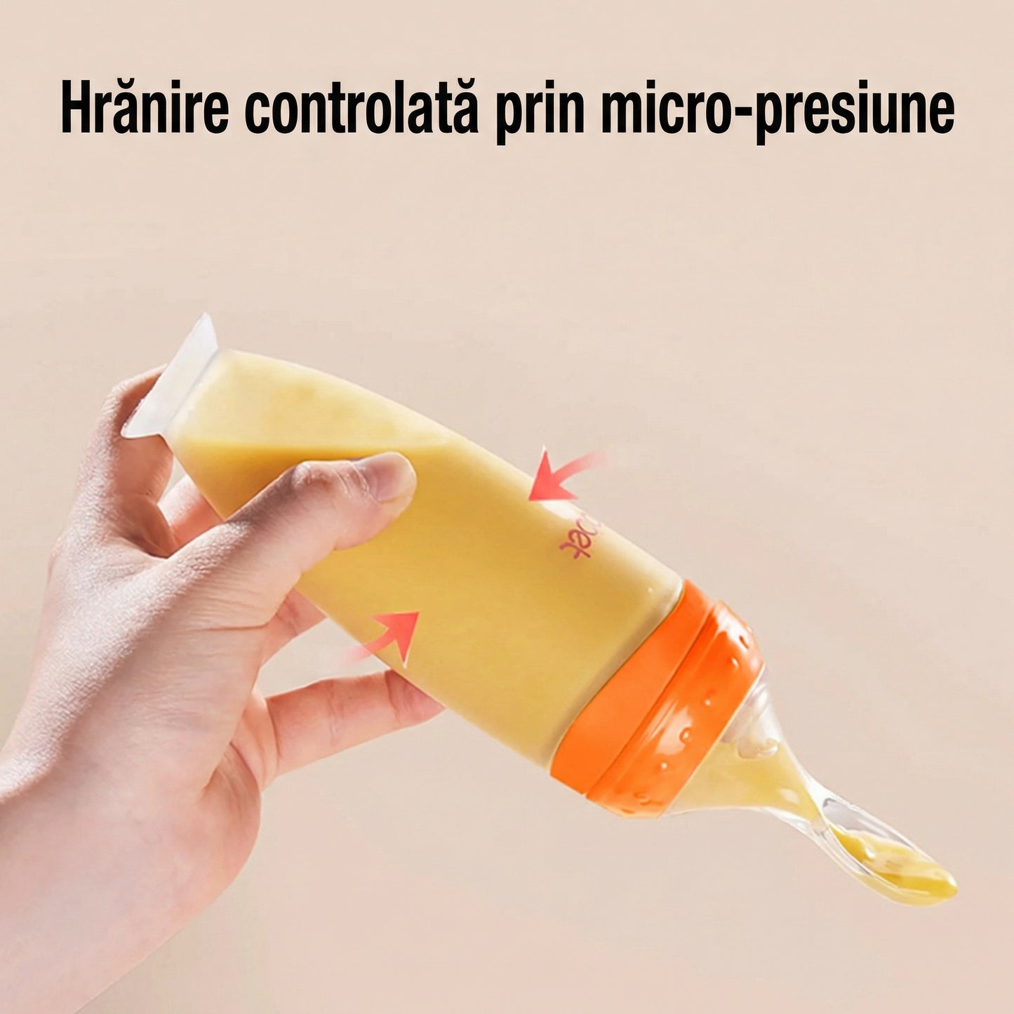 Lingură 2 în 1 pentru Hrănirea Bebelușilor