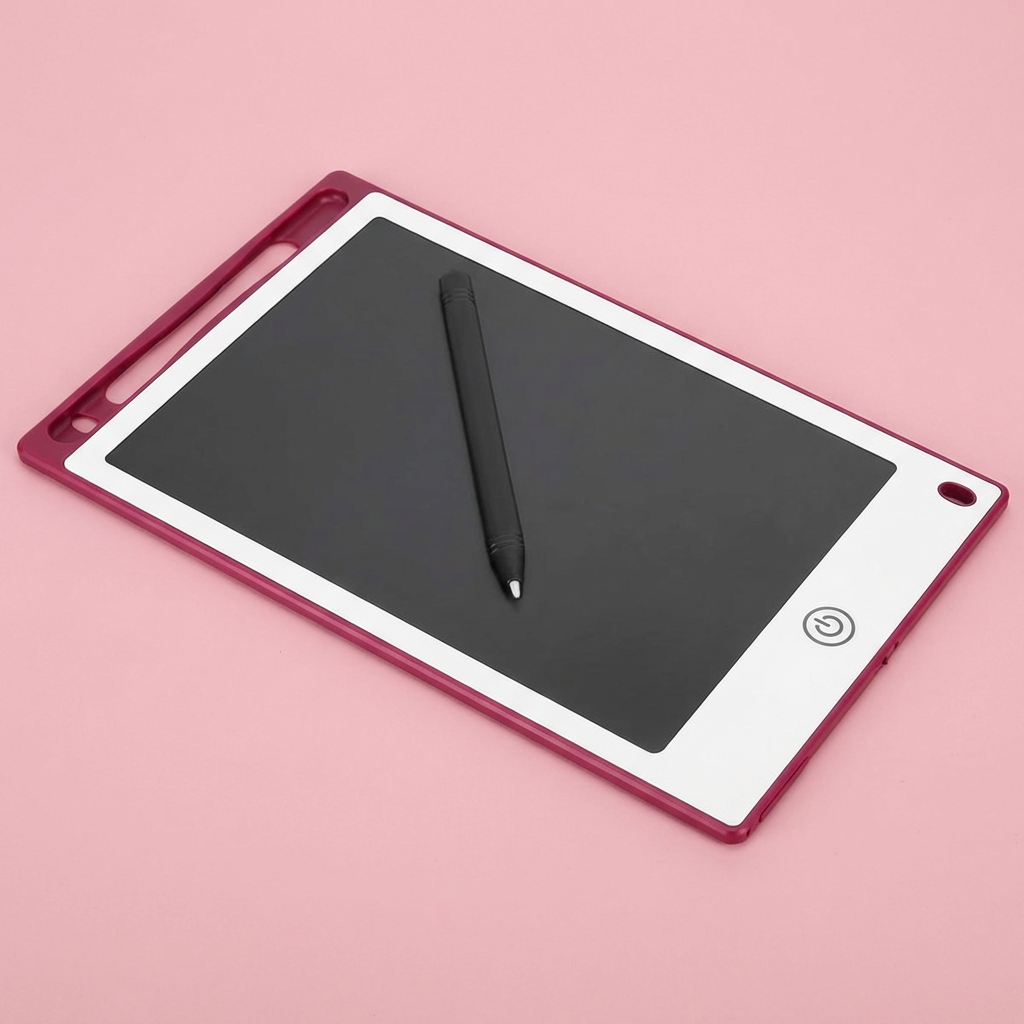 Tableta LCD pentru Scris și Desenat, Buton de Ștergere, Buton de Blocare