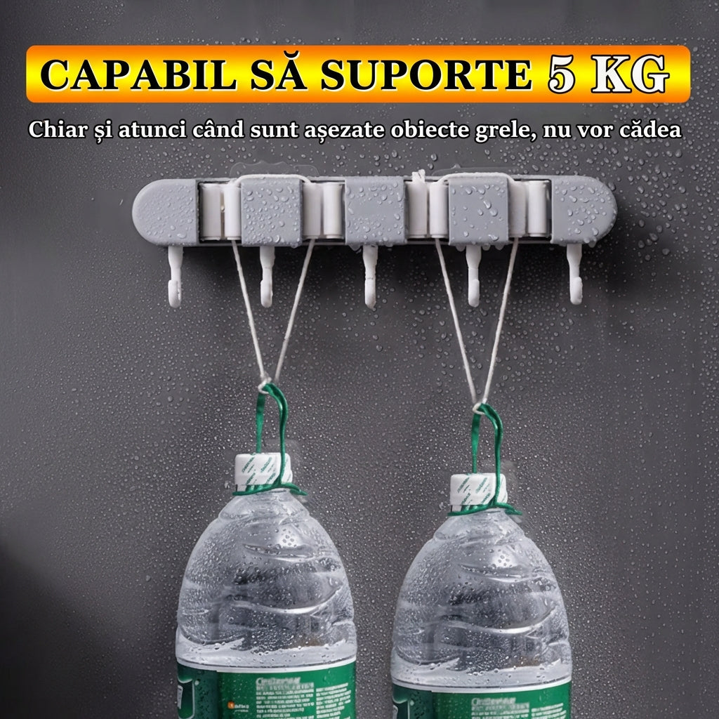 Organizator Multifuncțional pentru Mături și Mopuri