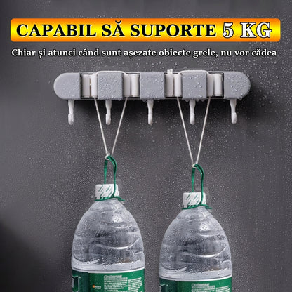 Organizator Multifuncțional pentru Mături și Mopuri