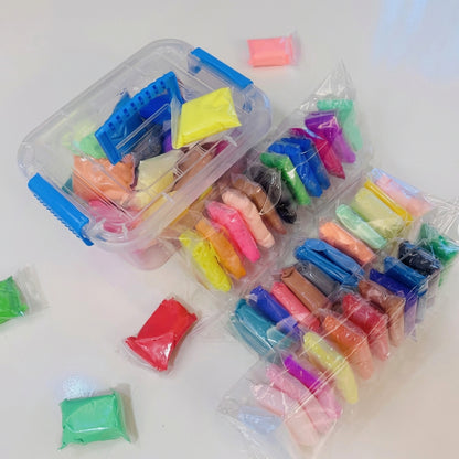 Set de 36 Bucăți de Plastilină Spațială Ultra-Ușoară, Culori Aleatorii