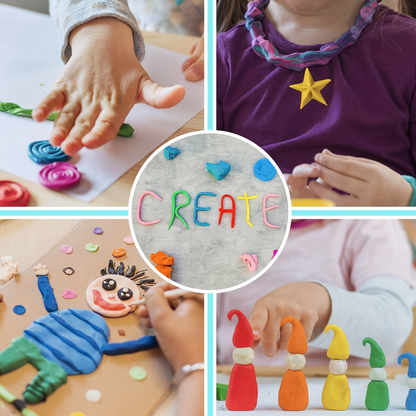 Set de 36 Bucăți de Plastilină Spațială Ultra-Ușoară, Culori Aleatorii