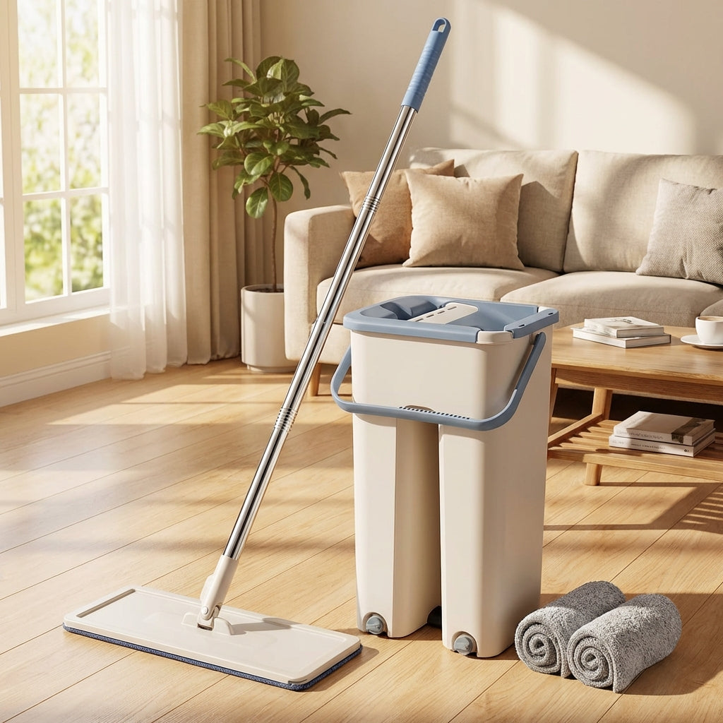 Mop Profesional Plat cu Microfibră